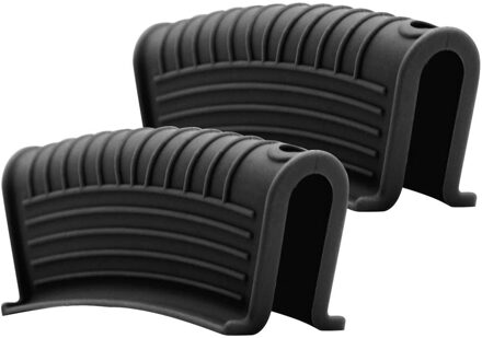 Keuken Accessoires Multifunctionele Siliconen Hittebestendig Cover Antislip Deksel Pot Cover Kookgerei Beschermhoes zwart