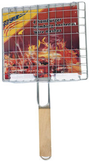Keuken Accessoires non-stick Rvs Barbecue Gereedschap Vlees Plank Barbecue Netto