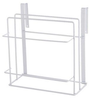 Keuken Accessoires Organisator Muur Opknoping Snijplank Smeedijzeren Handdoekenrek Creatieve Opslag Afwerking Rack XNC wit