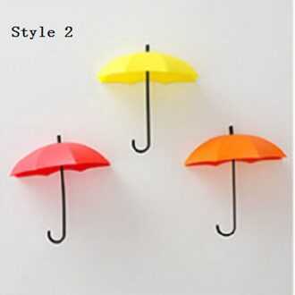 Keuken Accessoires Paraplu Vormige Sleutel Hanger Rack Home Decor Houder Muur Haken Voor Keuken Badkamer Gadgets Sleutelhouder Muur stijl 2