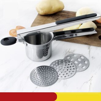 Keuken Accessoires Rvs Aardappel Ricer Stamper Fruit Groente Druk Juicer Crusher Knijper Huishouden Keuken Koken