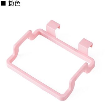 Keuken Accessoires Vuilnis Opknoping Zak Thuis Keuken Prullenbak Opslag Rack Tas Haak Schuursponsje Droge Plank Houder Keuken Gadgets 1 stk roze