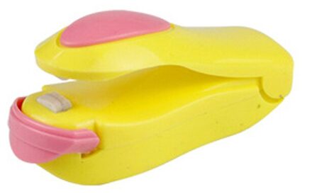 Keuken Accessoriestools Mini Draagbare Voedsel Clip Warmte Sluitmachine Sealer Thuis Snack Bag Sealer Keukengerei Gadget Item geel