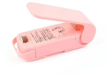 Keuken Accessoriestools Mini Draagbare Voedsel Clip Warmte Sluitmachine Sealer Thuis Snack Bag Sealer Keukengerei Gadget Item roze