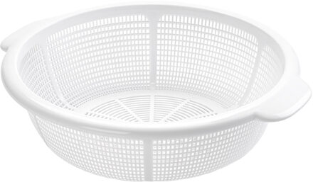 Keuken afgieten vergiet - wit - 31 x 10 cm - kunststof