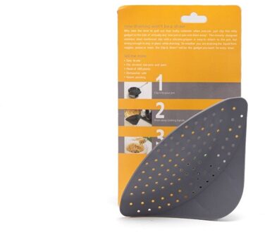 Keuken Afvoer Board Klem Vergiet Multifunctiona Rijst Wassen Artefact Vaatwasmachinebestendig Pot Vergiet Zeef Drain Bar Tool grijs