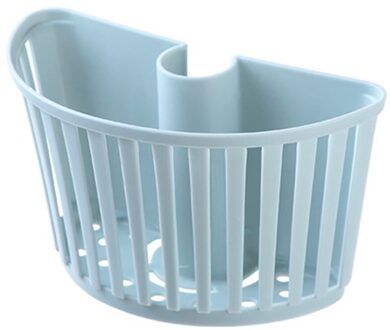 Keuken Afvoer Mand Gesp Sprinkler Buis Plastic Opknoping Mand Huishouden Keuken Benodigdheden Kraan Spons Puin Opbergrek blauw
