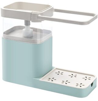 Keuken Afwassen Liquid Druk Outlet Doos Veeg Regeling Rack Spons Afvoer Opbergdoos Schotel Handdoek Hanger Keuken Benodigdheden groen