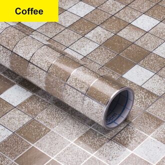 Keuken Anti-olie Muursticker Mozaïek Vinyl Stickers Muraux Badkamer Tegel Waterdicht Decoratieve Film Meubels PVC Stickers Decor koffie