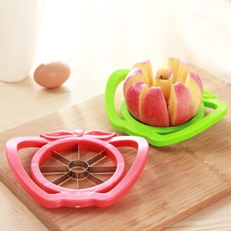 Keuken Apple Slicer Corer Cutter Peer Fruit Divider Tool Comfort Handvat voor Keuken Apple Dunschiller #25 rood