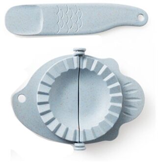 Keuken Artefact Knoedel Maken Tool Eenvoudige Handleiding Knoedel Klem Dumpling Mold Keuken Tool Accessoires Blauw