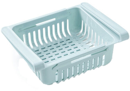 Keuken Artikel Opslag Plank Koelkast Lade Plank Plaat Layer Opslag Rack Plank Organisator rangement keuken Planken blauw