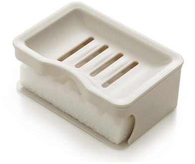 Keuken Badkamer Double Layer Zuig Sponzen Zeephouder Badkamer Zeep Houder Badkamer Benodigdheden Badkamer Gadgets khaki