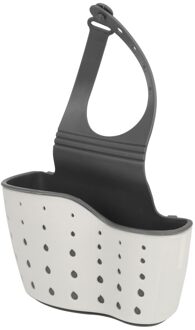 Keuken Badkamer Droogrek Sink Spons Houder Organizer Opknoping Mand Tas Scrubbers Zeep Opbergrek beige