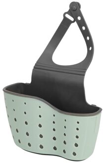 Keuken Badkamer Droogrek Sink Spons Houder Organizer Opknoping Mand Tas Scrubbers Zeep Opbergrek groen
