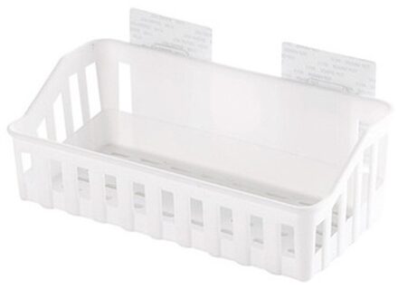 Keuken Badkamer Muur Opslag Plank Opknoping Rack Hoek Mand Houder Organizer Boite De Rangement Opbergdoos Organizer wit