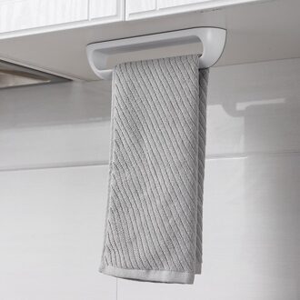 Keuken Badkamer Organizer Zelfklevende Handdoek Houder Rek Wandmontage Handdoek Hanger Badkamer Handdoek Bar Plank Freeship zwart 28CM