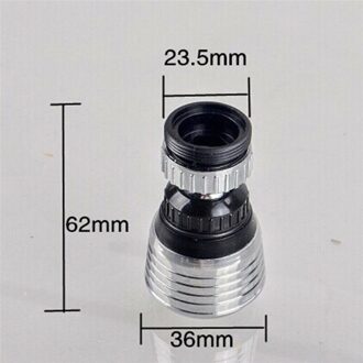 Keuken Badkamer Splash proof Tap Bubble Filter Kraan Spuit Graden Swivel