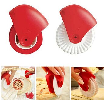 Keuken Bakken Tools Diy Pizza Gebak Rooster Cutter Pastei Decor Cutter Plastic Wiel Roller Voor Pizza Pastei Korst Hemp patroon