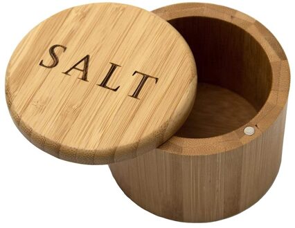 Keuken Bamboe Natuurlijke Zout Shaker Huishoudelijke Spice Fles Met Deksel Opbergdoos Keuken Accessoires Roterende Cover Kruiden Jar