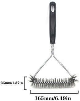 Keuken Bbq Accessoires Grill Reinigingsborstel Rvs Barbecue Driehoek Schoon Haren Gadgets Vlekken Vet Cleaner Tool