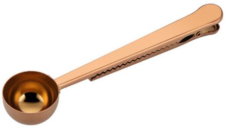 Keuken Benodigdheden Koffie Lepel Rvs Flavour Lepel Met Clip Multicolor Maatbeker Set Voor Bakkerij roos goud