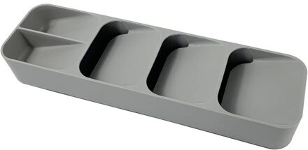 Keuken Bestek Lade Organizer Drogen Bestek Lade Lepel Divider Opbergdoos Vorken Opslag Container Voor Keukengerei lepel doos-grijs