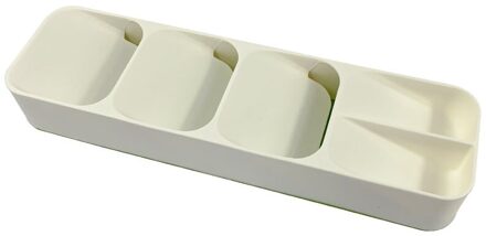 Keuken Bestek Lade Organizer Drogen Bestek Lade Lepel Divider Opbergdoos Vorken Opslag Container Voor Keukengerei lepel doos-wit