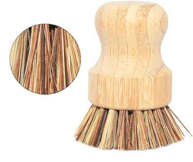 Keuken Borstel Korte Handvat Ronde Borstel Pot Borstel Kom Keuken Schotel Borstel Met Natuurlijke Bamboe Band