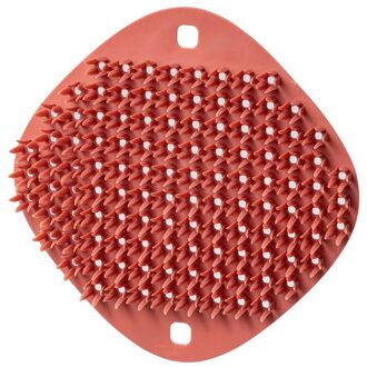 Keuken Borstel Siliconen Afwassen Borstel Fruit Groente Schotel Pot Pan Spons Scrubber Voor Badkamer Raam Kloof Huishouden rood