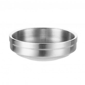 Keuken Bowls Rvs Mixing Bowls Warmte Isolatie Kruiden Schotel Plaat Kom Rijst Container Kom Keuken Kom Servies zilver / L