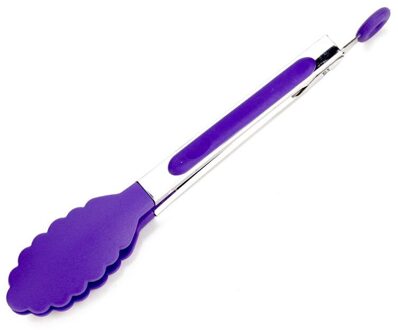 Keuken Clip Barbecue Tool Hoge Temperatuur Siliconen Nylon Voedsel Clip Roestvrij Staal Siliconen Brood Clip Keuken Toolaccessories paars