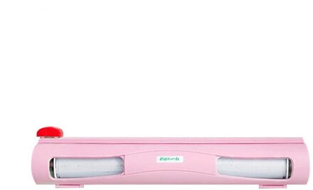 Keuken Conserveermiddel Film Sliding Blade Cutter Box Magic Abs Voedsel Verse Houden Plastic Cling Wrap Dispenser Opslag Container roze