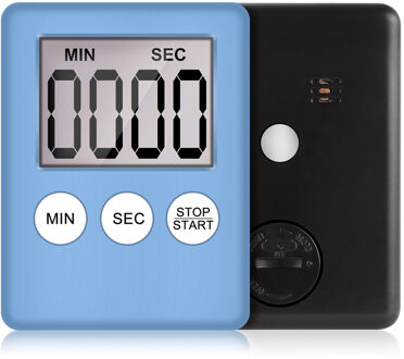 Keuken Countdown Timer 8 Kleuren Super Dunne Lcd Digitale Scherm Kookwekker Koken Tellen Countdown Alarm Magneet Klok TSLM2 marine blauw