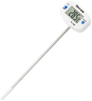 Keuken Digitale Voedsel Thermometer Voor Vlees Bbq Water Melk Olie Gemak Elektronische Oven Koken Temperatuur Probe Gereedschap wit