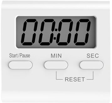 Keuken Display Timer Koken Stopwatch Multifunctionele Wekker Thuis Koken Bakken Elektronische Countdown Voedsel Gereedschap Levert wit-56x54x14mm