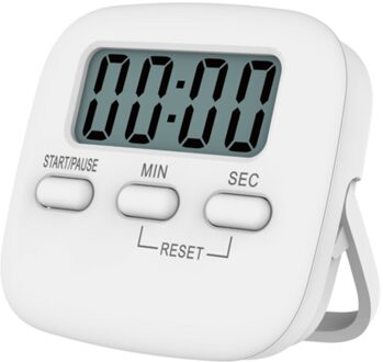 Keuken Display Timer Koken Stopwatch Multifunctionele Wekker Thuis Koken Bakken Elektronische Countdown Voedsel Gereedschap Levert wit-In English