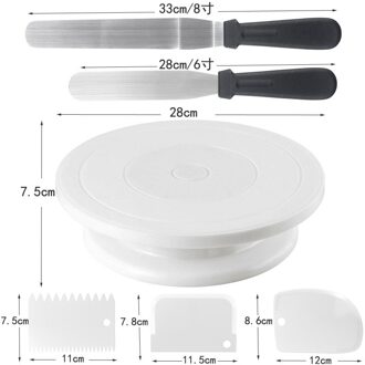 Keuken Diy Cake Draaitafel Mallen Cake Stand Roterende Ronde Cake Decorating Gereedschap Rotary Tafel Gebak Gereedschap Bakken Accessoires 1reeks