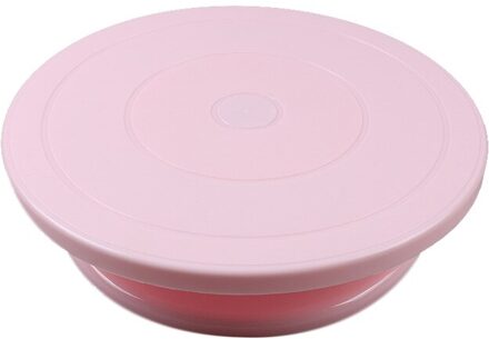 Keuken Diy Cake Draaitafel Mallen Cake Stand Roterende Ronde Cake Decorating Gereedschap Rotary Tafel Gebak Gereedschap Bakken Accessoires roze