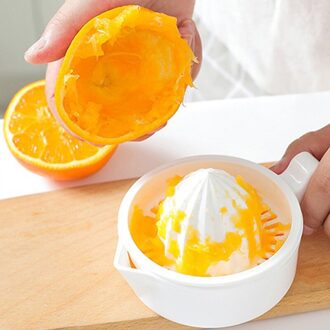 Keuken Draagbare Citrus Juicer Handleiding Mini Juicer Plastic Fruit Tool Oranje Citruspers Juicer Machine