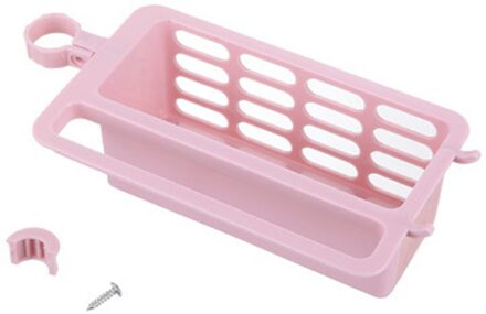 Keuken Drainage Plank Multifunctionele Afwassen Spons Opbergrek Keuken Accessiores Wastafel Kraan Spons Zeep Doek Rack roze