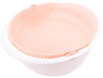 Keuken Dubbele Lagen Afvoer Mand Wassen Zeef Noedels Groenten Fruit Huis Keuken Opslag Kom 03