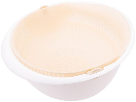 Keuken Dubbele Lagen Afvoer Mand Wassen Zeef Noedels Groenten Fruit Huis Keuken Opslag Kom 04