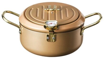 Keuken Frituren Pot Met Deksel En Thermometer Non Stick Tempura Friteuse Rvs Frieten Friteuse Pan champagne