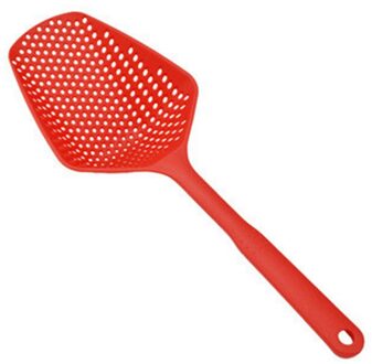Keuken Gadget Accessoires Plastic No-Stok Afvoer Colanders Schop Theepot Groenten Water Lekken Keuken Koken Hulpmiddel Levert rood
