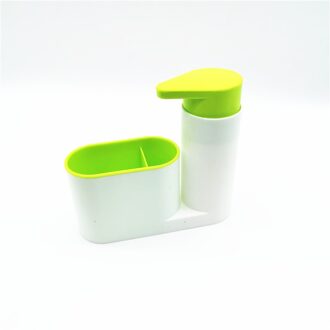 Keuken Gadget Badkamer Zeepdispenser Fles Opbergdoos Withtank Spons Borstel Houder Rack Keuken Accessoires 2 grids groen