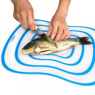 Keuken Gadgets 1Pcs Kunststof Hakblok Frosted Snijplank Keuken Snijplank Groente Vlees Gereedschap Keuken Accessoires Blauw