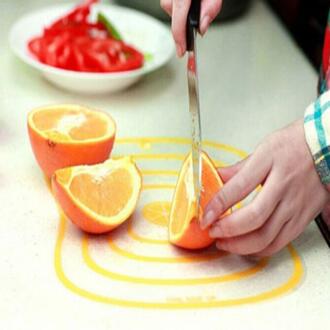 Keuken Gadgets 1Pcs Kunststof Hakblok Frosted Snijplank Keuken Snijplank Groente Vlees Gereedschap Keuken Accessoires Geel