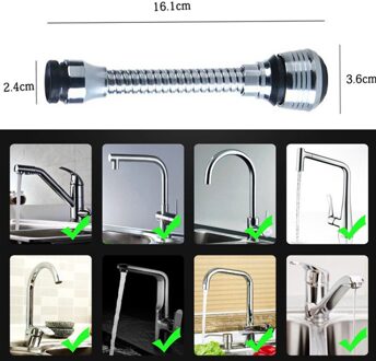 Keuken Gadgets 2 Modes 360 Draaibare Waskolf Hoge Druk Kraan Extender Waterbesparende Badkamer Keuken Accessoires Benodigdheden