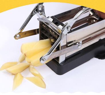 Keuken Gadgets Rvs Aardappel Snijmachine Frieten Cutter Antislip Aardappel Snijmachine Thuisgebruik Chopper Komkommer